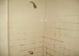 clean black mold from shower grout