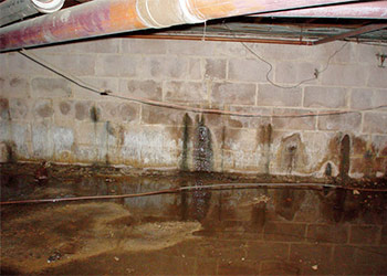 water leaks in the basement