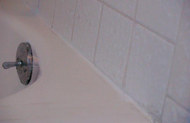 how to clean a moldy shower liner and grout