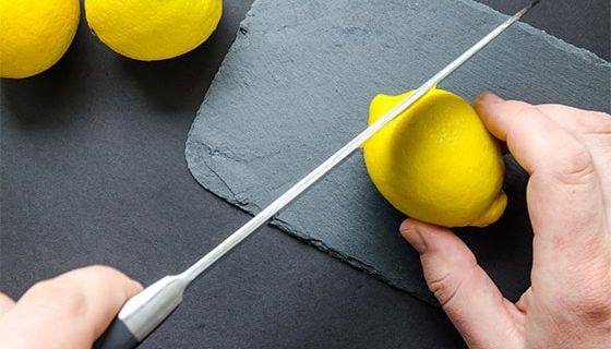 Clean mold on pillow with lemon